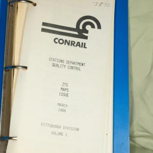 ZTS Maps, Pittsburgh Division, Vol. 2, March 1988