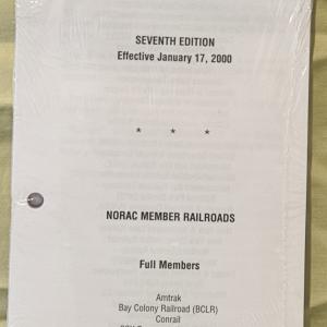 NORAC Operating Rules 7th edition eff. 2000-01-17
