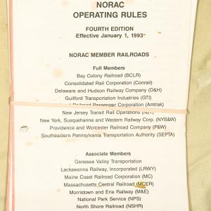 NORAC Operating Rules 4th edition eff. 1993-01-01