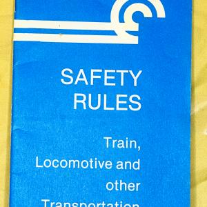 Safety Rules for Train, Locomotive and Other Transportation Employees, July 1978
