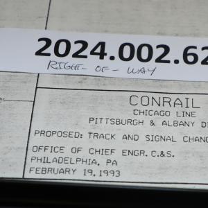 Track and signal changes map, Pittsburgh & Albany Div., Chicago Line , 1993-02-19