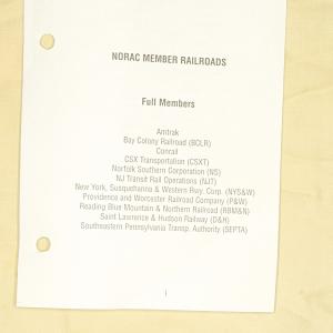 NORAC Operating Rules, 2000-01-17