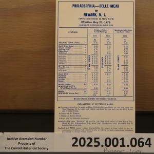 CR passenger schedule ex-RDG New York Branch, The Crusader 1976-05-01