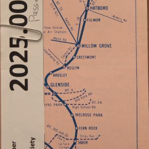 CR schedule ex-RDG Hatboro line June 1976