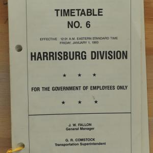 CR Harrisburg Division ETT No. 6, 1993-01-01