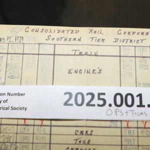 Southern Tier train dispatcher sheet, 1989-06-12