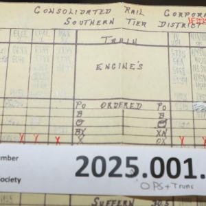 Southern Tier train dispatcher sheet, 1989-06-13