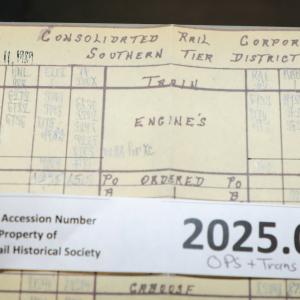 Southern Tier train dispatcher sheet, 1989-06-11