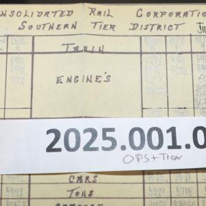 Southern Tier train dispatcher sheet, 1989-06-10