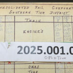 Southern Tier train dispatcher sheet, 1989-06-09