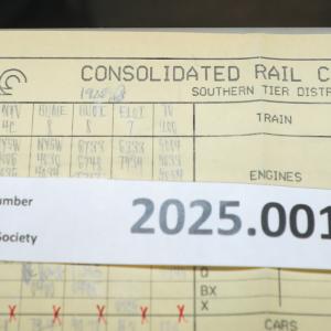 Southern Tier train dispatcher sheet, 1989-06-18