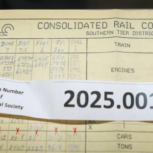 Southern Tier train dispatcher sheet, 1989-06-17