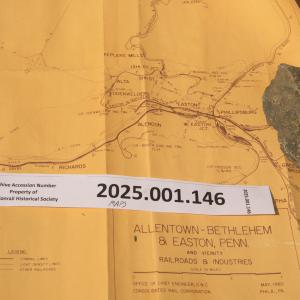 Map: Allentown-Bethlehem & Eastern PA, RRs & Industries, May 1980