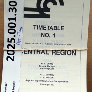 Pittsburgh Division, Central Region, ETT No. 1 1988-12-20