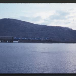 CR freight crossing water level trestle on River Line ?