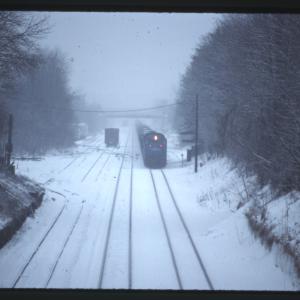 Snow scene on the Middle Division PA