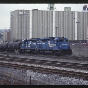 Photo of Conrail SD40-2s in 6364 and 6388 Downtown Altoona PA