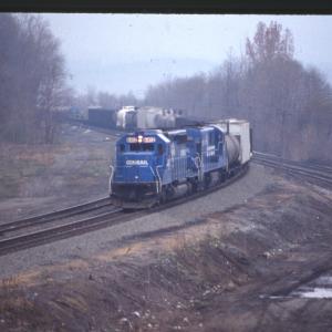 Photo of Conrail SD40-2 6412 Leading a Train into Enola
