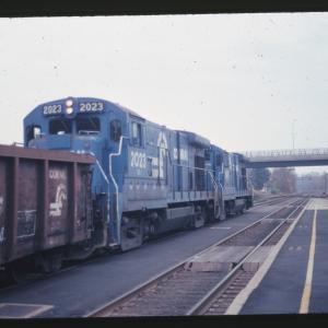 Photo of Conrail B23-7s including 2023 in Old Saybrook CT