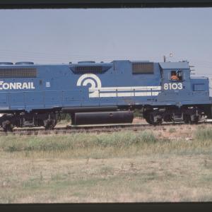 Photo of EMD GP38-2 8103 in Perth, KS on 9/1983