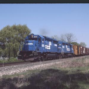 Photo of EMD SD40-2 6510, 6348 in Van Buren, OH on 5/10/1986