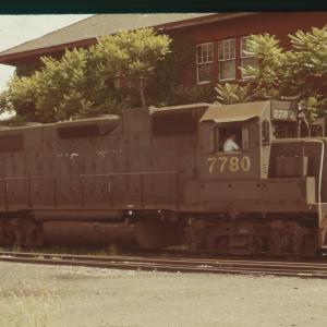 Photo of EMD GP38 7780 in Warren, OH on 7/5/1980