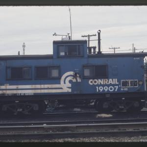 Photo of N8D Class Caboose 19907 in Niles, OH on 8/17/1980