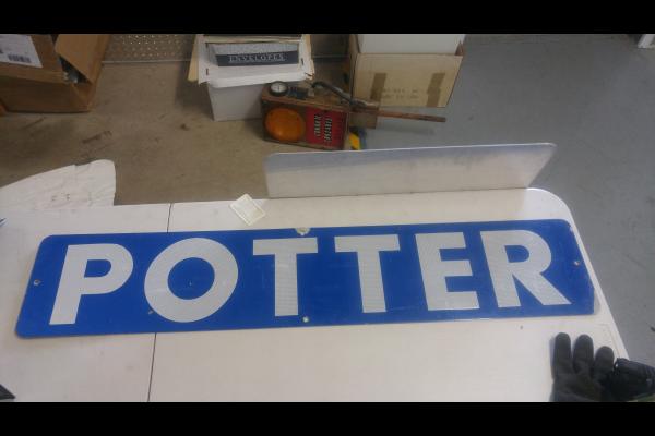 POTTER Block Sign