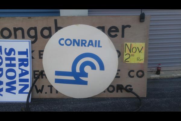 Round Conrail Foamcore Sign