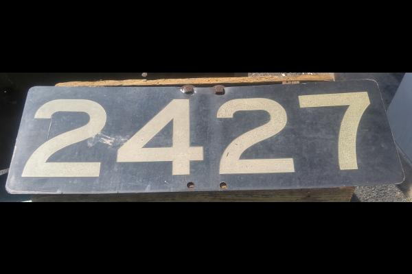 MP 2427 Signal Number Plate