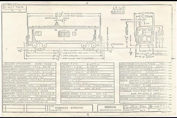 Caboose Diagram: N7C
