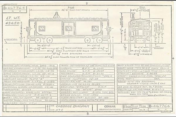 Caboose Diagram: N7E
