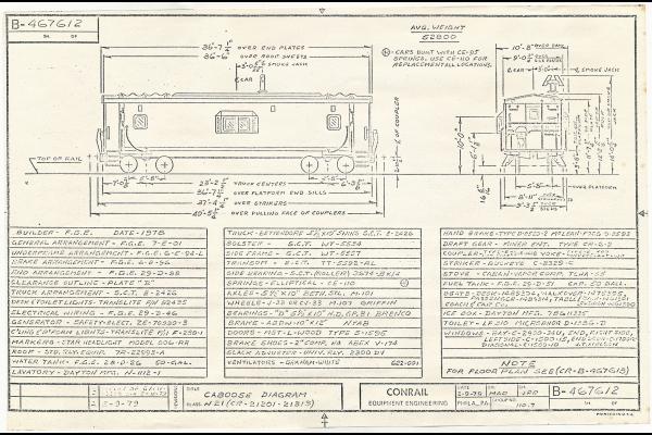 Caboose Diagram: N21