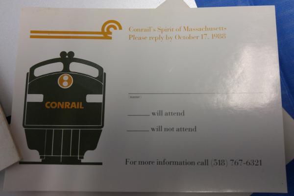 Spirit of Massachussets OCS Invitation (October 26 1988)