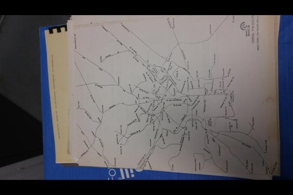 Map of Conrail in Philadelphia, Industrial Engineering Department, July 29 1976, Rev 11-30-76