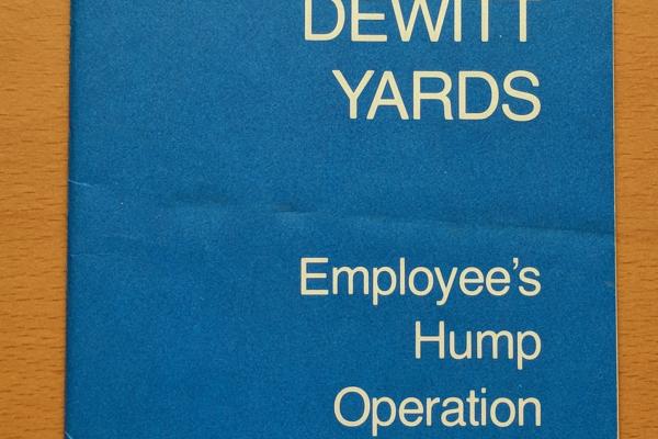 Dewitt Yards Employee's Hump Operation Manual - May 1 1980