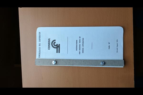 Instructions for Making Tests of Signal Apparatus C&S 27 Revised August 1976