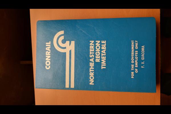 Conrail Northeastern Region Employee Timetable, 1999-01-15, No. ??