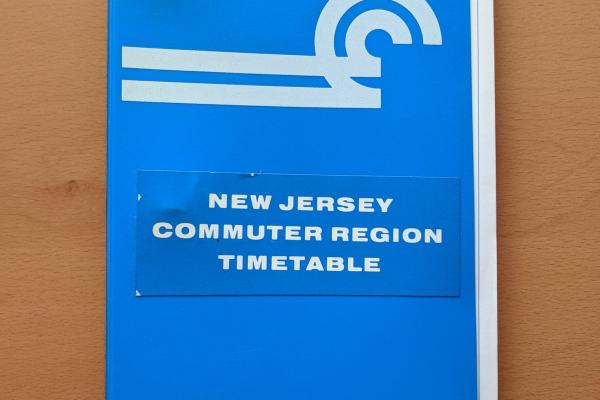 Conrail New Jersey Commuter Region Timetable, 1981-10-25, No. 1