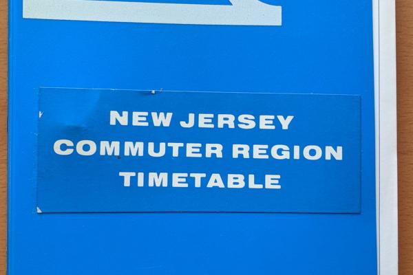 Conrail New Jersey Commuter Region Timetable, 1981-10-25, No. 1