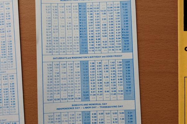 Conrail and SEPTA Schedule - Ambler, Fort Washington, Fellwick, Oreland, North Hills, and Philadelphia - 1977-10-30