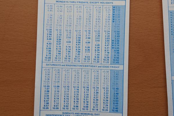 Conrail and SEPTA Schedule - Warminster, Hatboro, Fulmore, Willow Grove, Crestmont, Roslyn, and Philadelphia - 1977-10-30