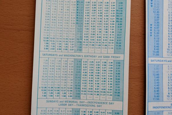 Conrail and SEPTA Schedule - Stenton, Washington Lane, Germantown, Wister, Fishers, and Philadelphia - 1977-10-30