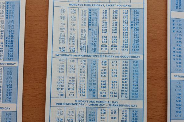 Conrail and SEPTA Schedule - Norristown, Shawmont, and Philadelphia - 1977-10-30