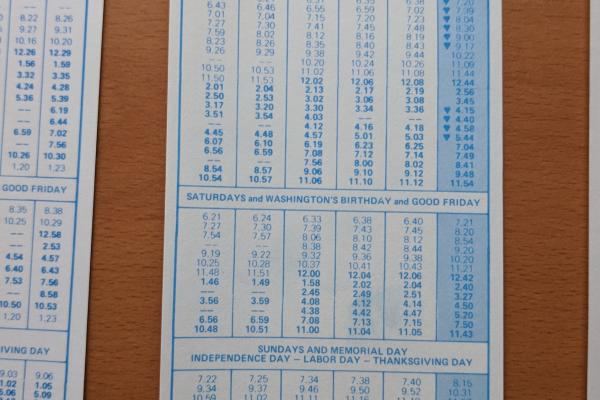 Conrail and SEPTA Schedule - West Trenton, Yardley, Langhorne, Neshaminy Falls, Trevose, and Philadelphia - 1977-10-30