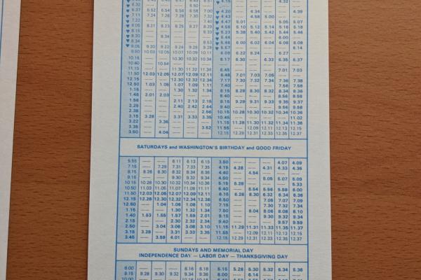 Conrail and SEPTA Schedule - Logan, Tabor, Fern Rock, Melrose Park, Elkins Park, and Philadelphia - 1979-06-03