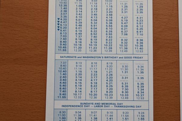 Conrail and SEPTA Schedule - Trevose, Neshaminy Falls, Langhorne, Yardley, West Trenton, and Philadelphia - 1979-06-03