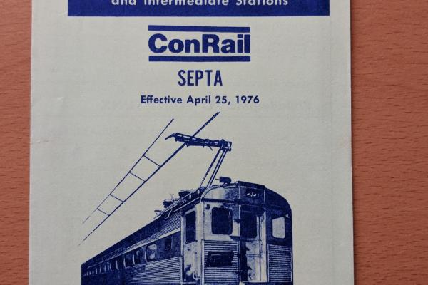 Conrail and SEPTA Schedule - Manayunk and Philadelphia - 1976-04-25