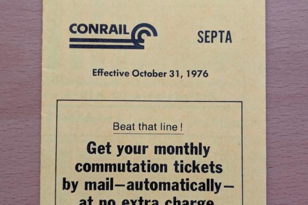Conrail and SEPTA Schedule - Elwyn, Media, Secane, and Philadelphia - 1976-10-31