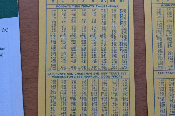 Conrail and SEPTA Schedule - Olney, Lawndale, Cheltenha, Ryers, Fox Chase, and Philadelphia - 1977-10-30